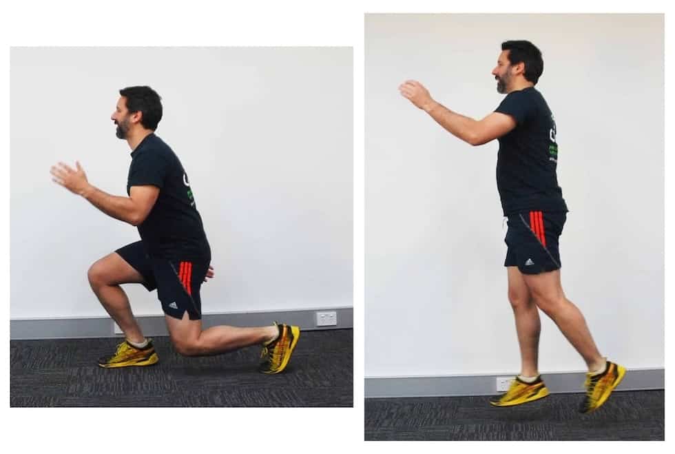 Jump lunges