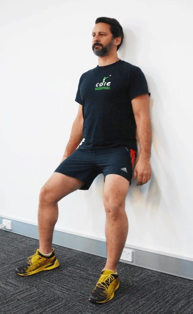 Static wall squats